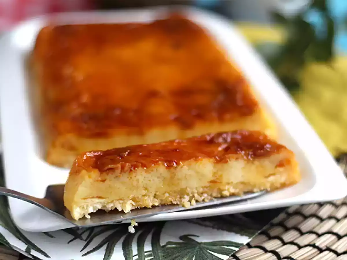 Kokosnussflan in der Mikrowelle in 8 Minuten - foto 2