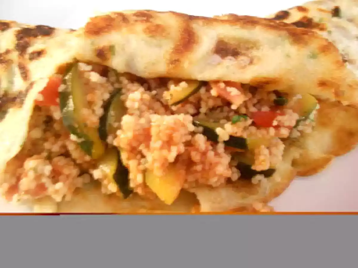 Kräuter ~ Crêpes mit Gemüsetaboulé