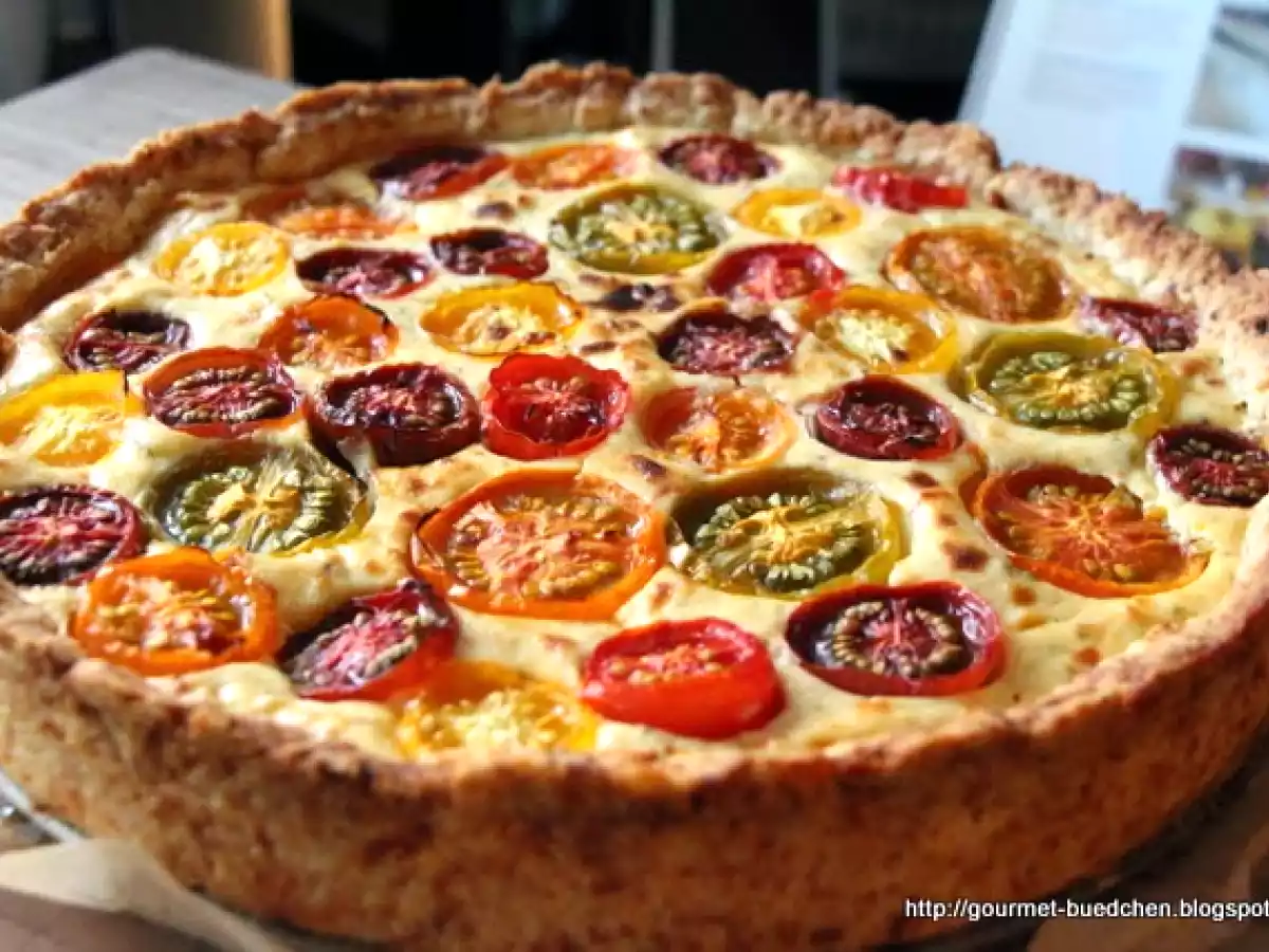 Kuchen mit Käse und Tomaten, nichts für Süßmäuler…