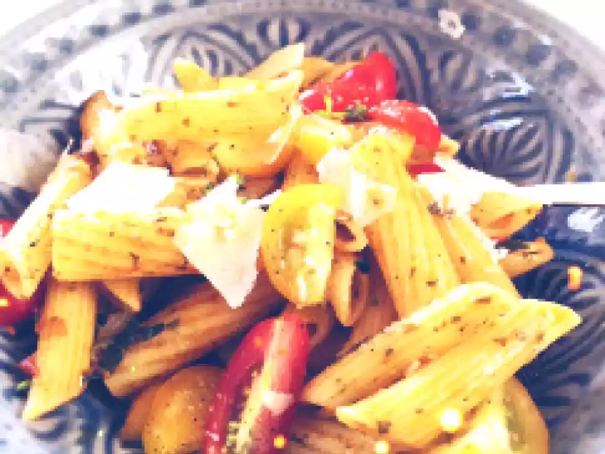 Kühler Nudelsalat für heiße Tage