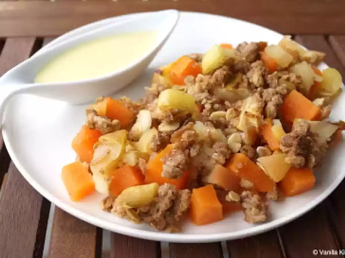 Kürbis-Apfel-Crumble