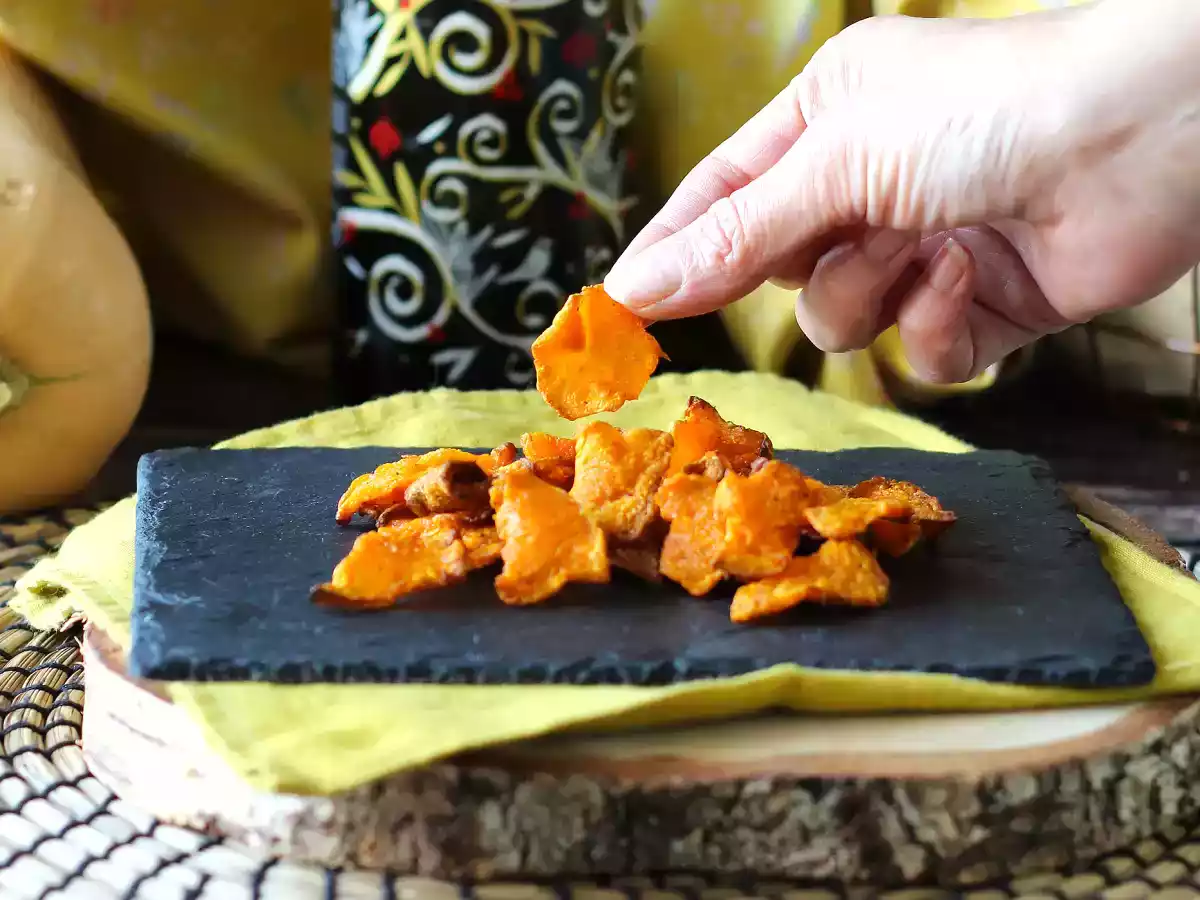 Kürbis-Chips aus der Fritteuse: leicht und lecker - foto 3