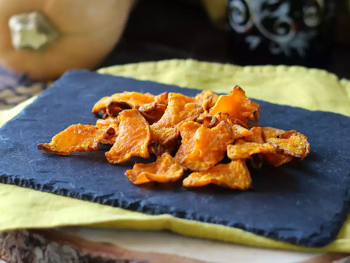 Kürbis-Chips aus der Heißluftfritteuse: leicht und lecker - foto 2
