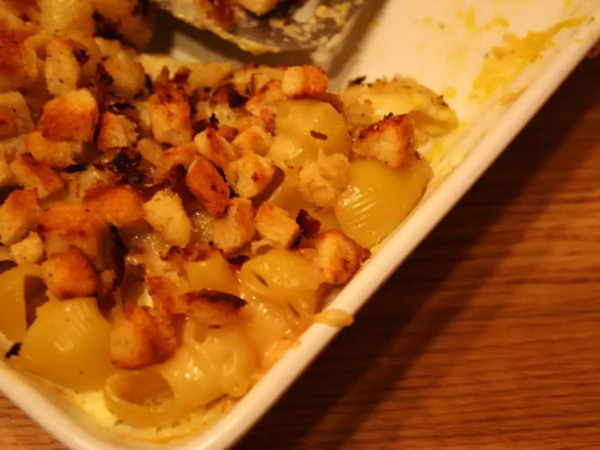 Kürbis-nudel-auflauf mit parmesan-kruste von jamie oliver