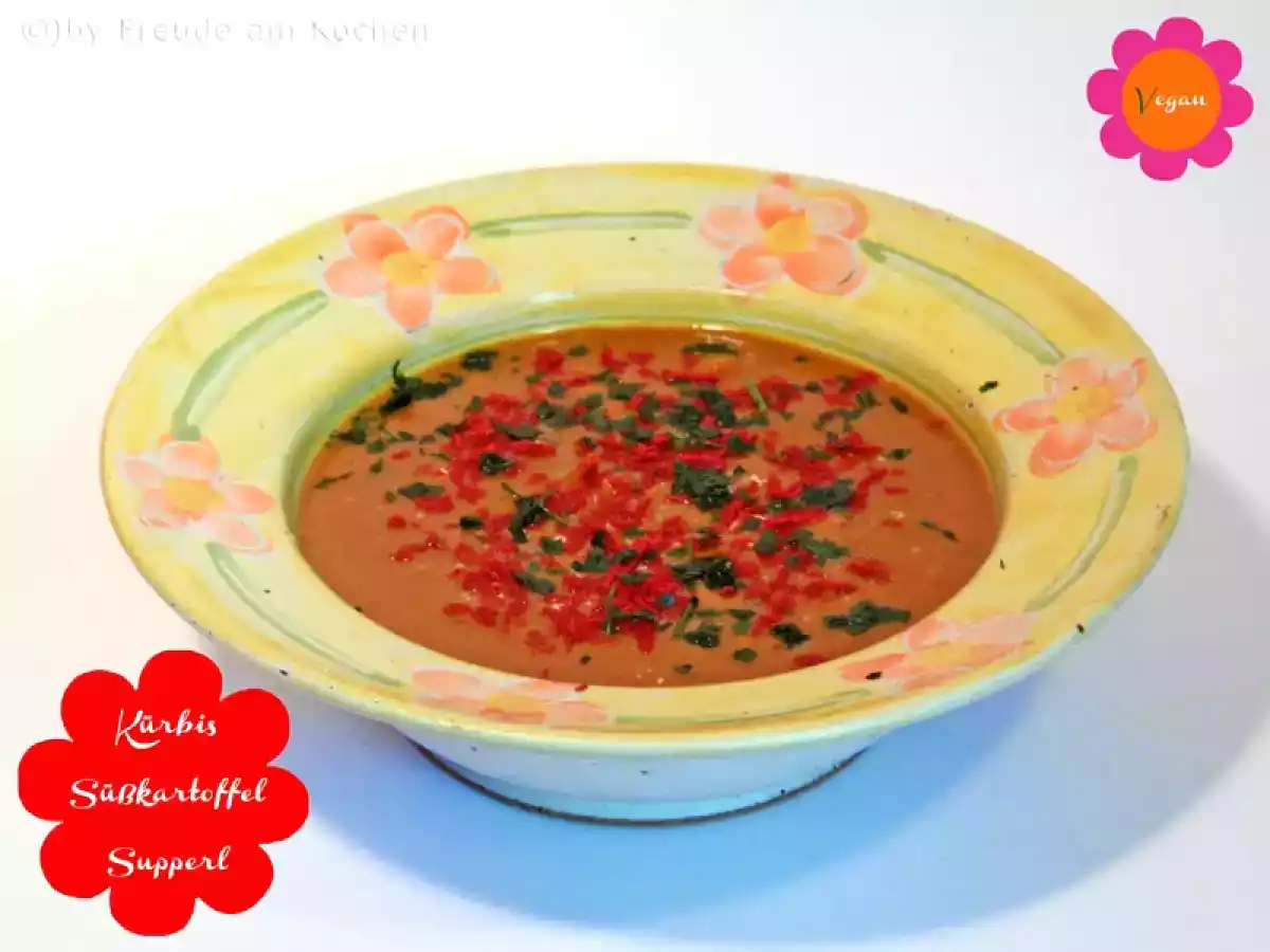 Kürbis Süßkartoffel Suppe #vegan