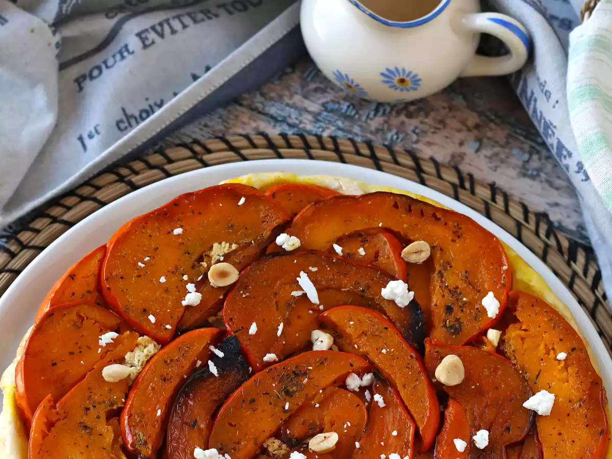 Kürbis-Tatin mit Ziegenkäse und Honig - foto 7