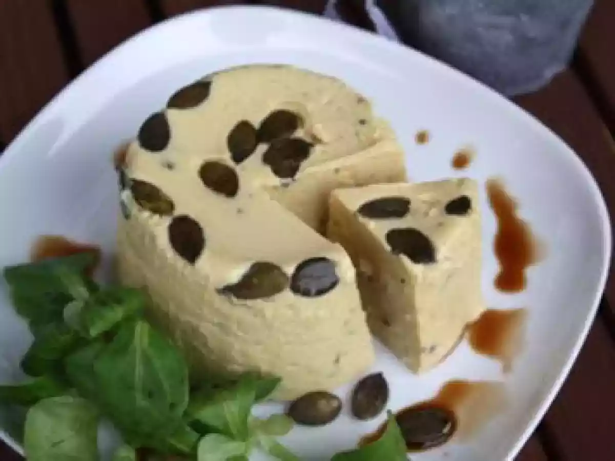 Kürbismousse mit Zigenkäse