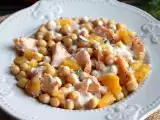 Lachs-Kichererbsen-Salat mit Orange, foto 1