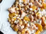 Lachs-Kichererbsen-Salat mit Orange, foto 2