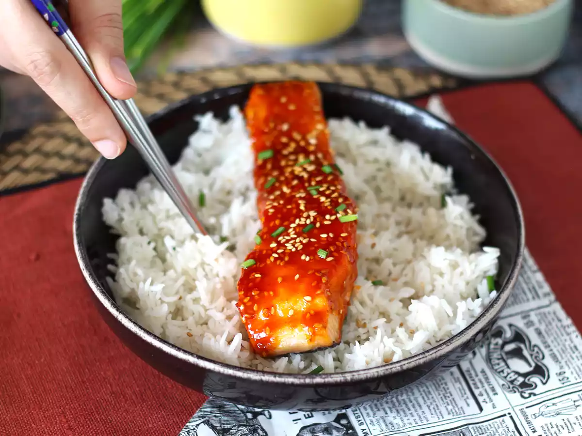 Lachs nach koreanischer Art mit Gochujang-Sauce, fertig in 8 Minuten - foto 6