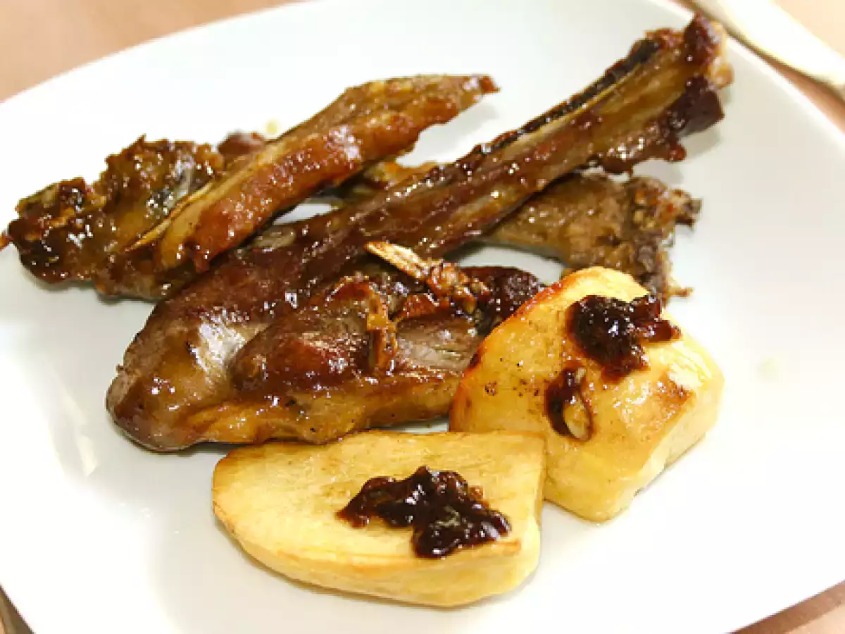 Lammkoteletts mit Aprikosenmarinade