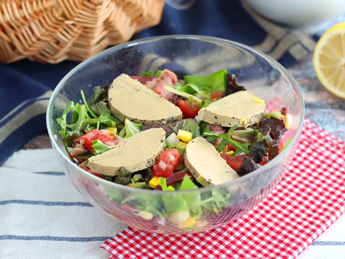 Landaiser Salat mit Foie gras (Périgord-Salat)