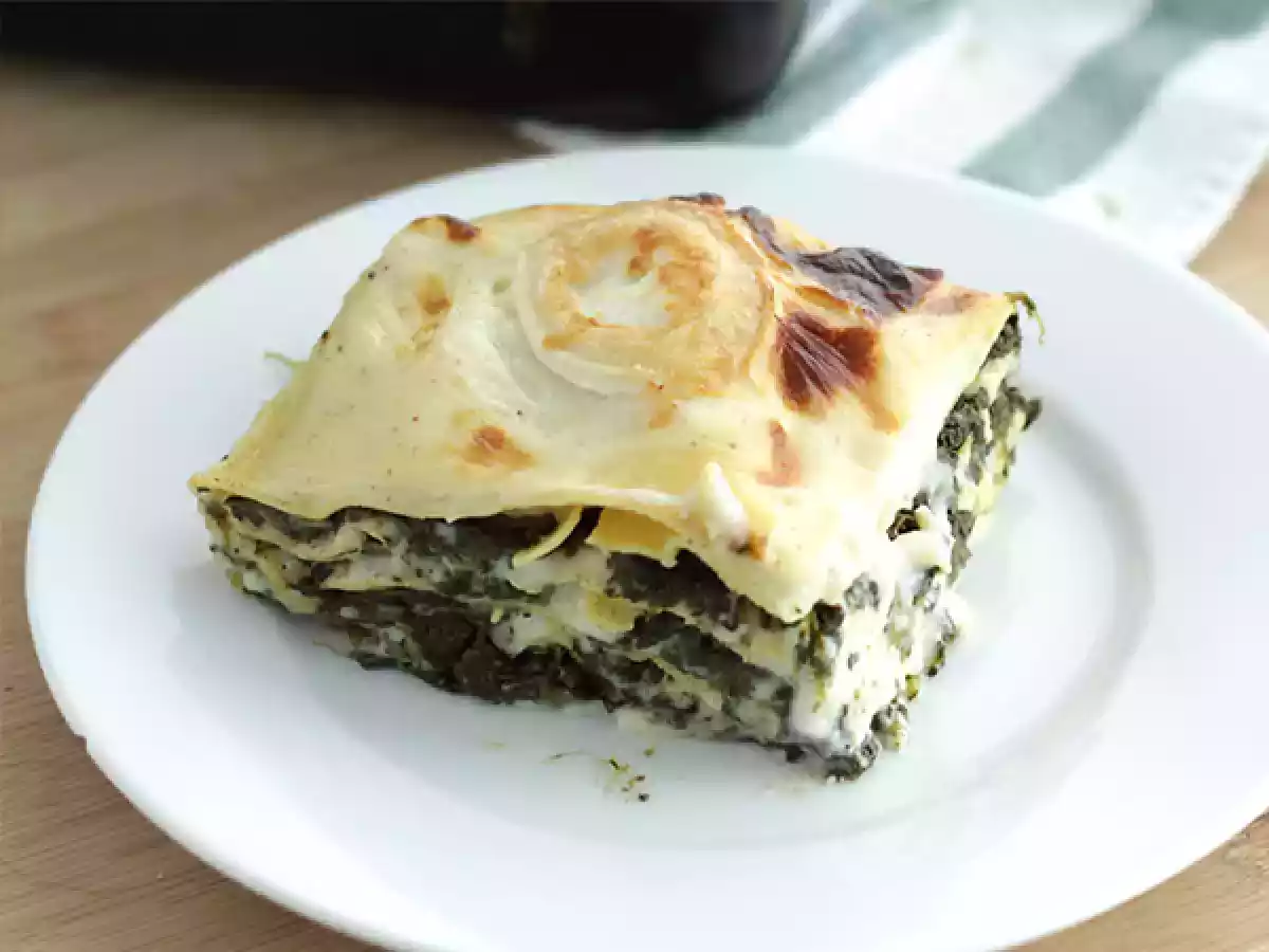 Lasagne mit Spinat und Ziegenkäse - foto 2