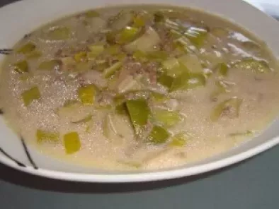 Lauch-Hack-Suppe