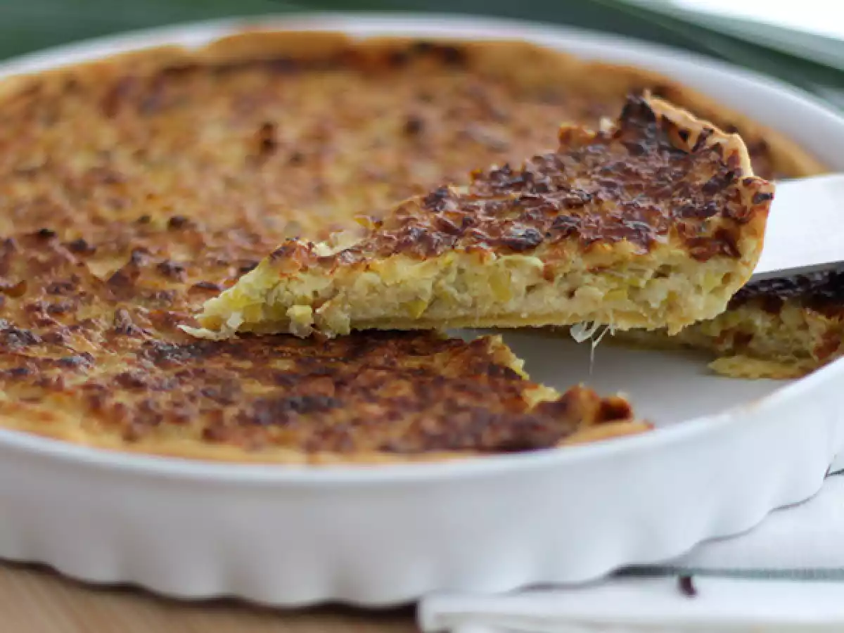 Lauchtorte (6 einfache Schritte und Video) - foto 2