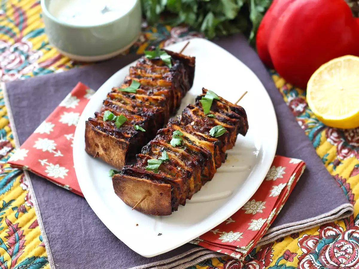 Lavash Kebab-Spieße mit Tortillas, einfach im Airfryer zubereitet! - foto 5