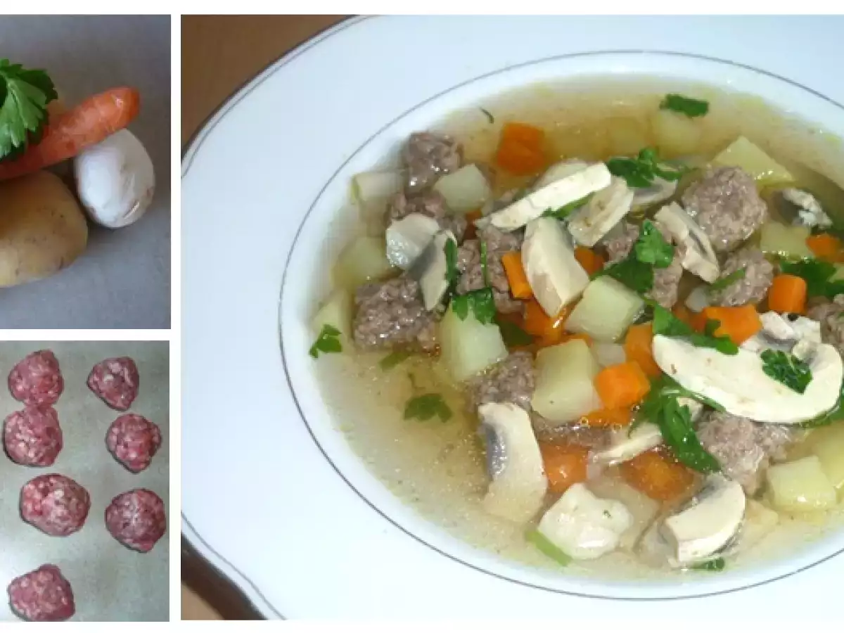 Leichtes Süppchen mit Champignons