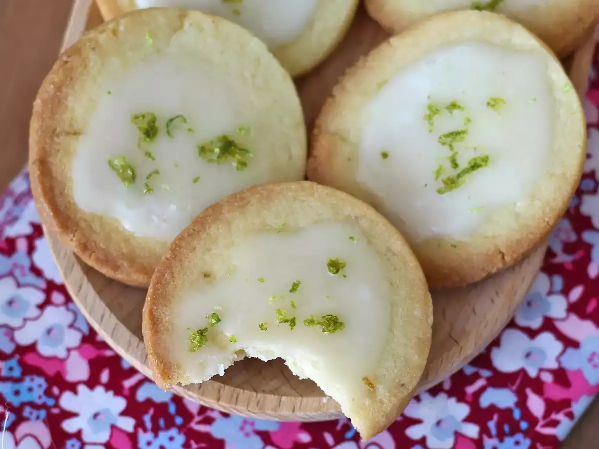 Limettenkekse mit Zuckerguss : einfaches und knuspriges Rezept