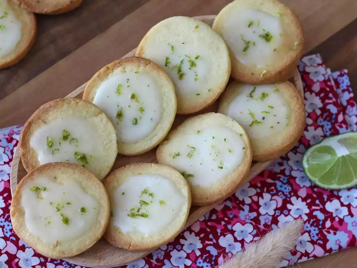 Limettenkekse mit Zuckerguss : einfaches und knuspriges Rezept - foto 2