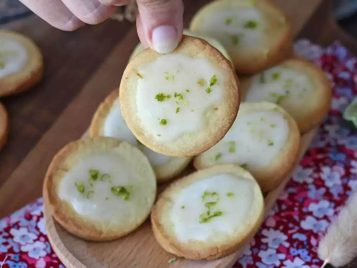 Limettenkekse mit Zuckerguss : einfaches und knuspriges Rezept - foto 3