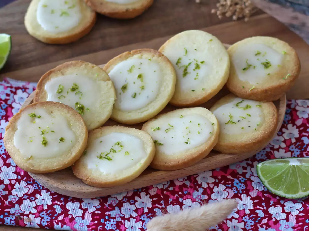 Limettenkekse mit Zuckerguss : einfaches und knuspriges Rezept - foto 5
