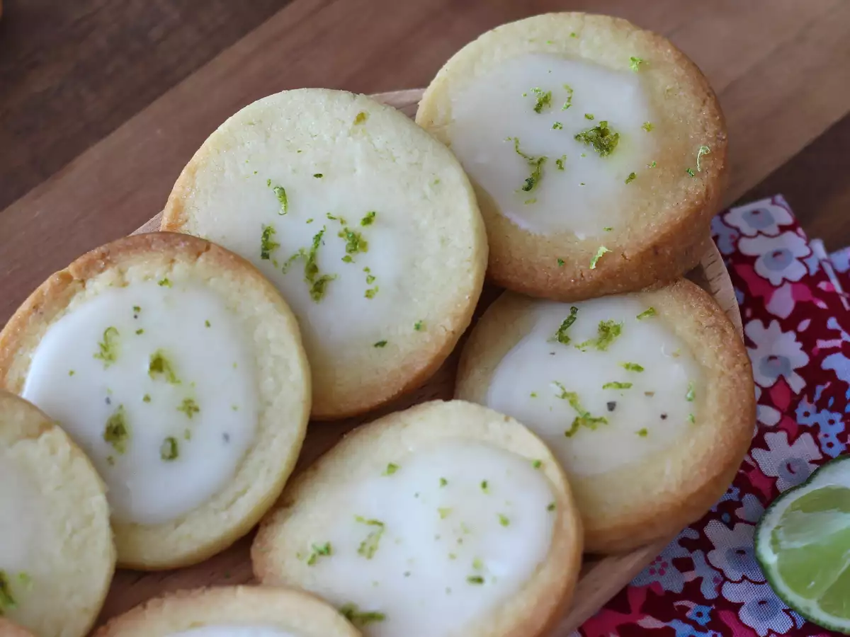 Limettenkekse mit Zuckerguss : einfaches und knuspriges Rezept - foto 6
