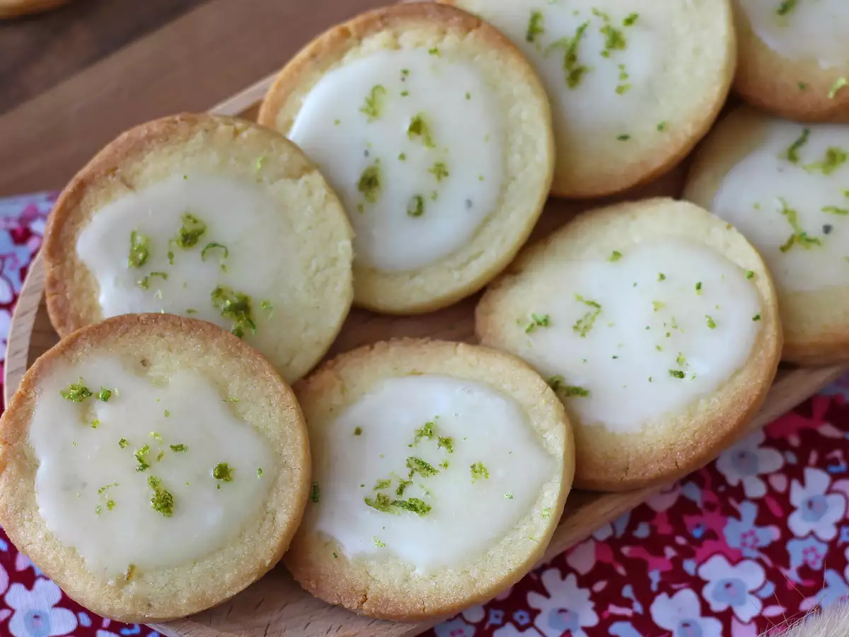 Limettenkekse mit Zuckerguss : einfaches und knuspriges Rezept - foto 7