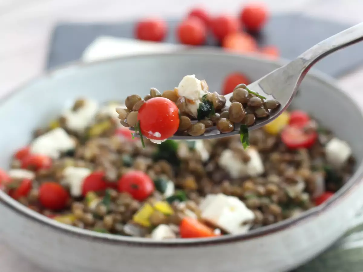 Linsensalat mit Feta - foto 2
