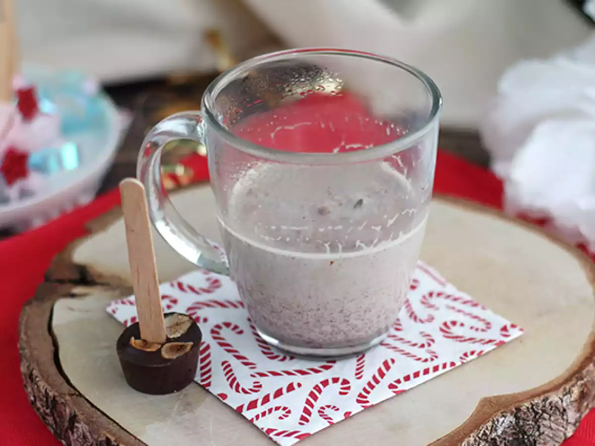 Lollis für heiße Schokolade: dunkle Schokolade + geröstete Haselnüsse - foto 3