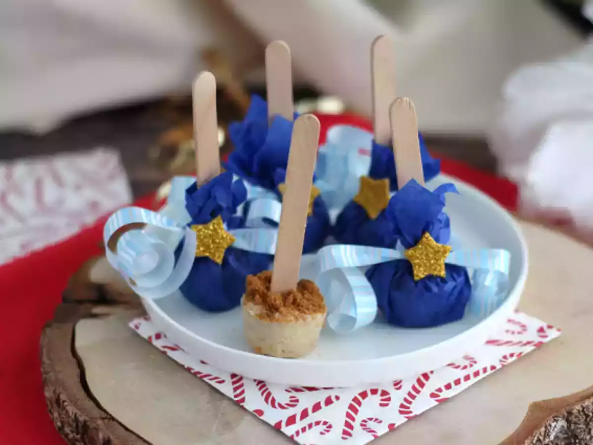 Lollis für heiße Schokolade: weiße Schokolade + Spekulatius - foto 3