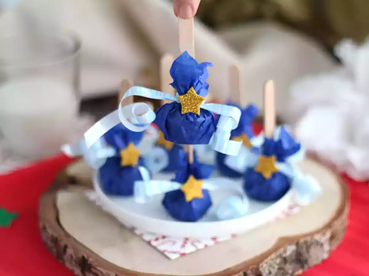 Lollis für heiße Schokolade: weiße Schokolade + Spekulatius - foto 4