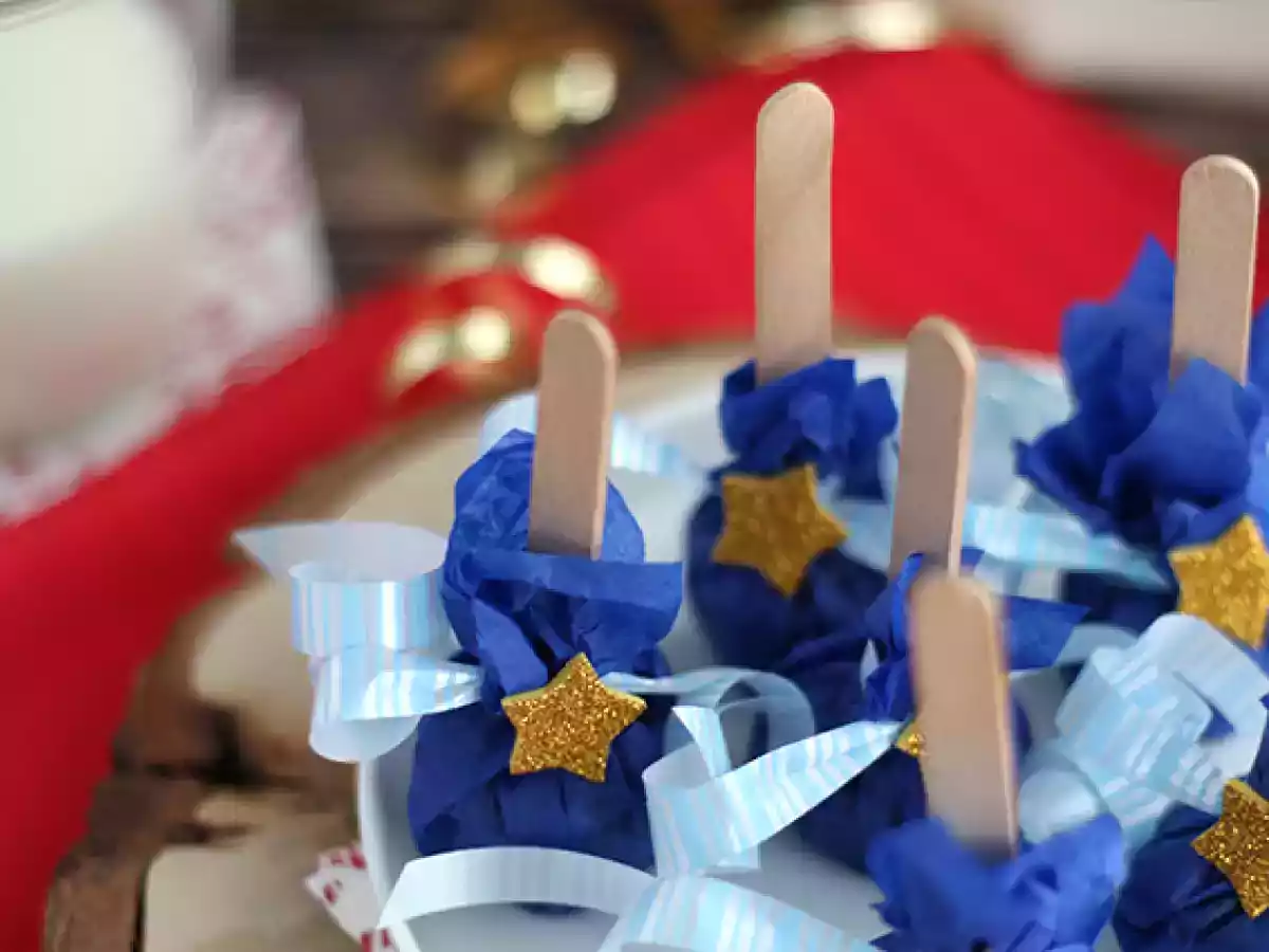 Lollis für heiße Schokolade: weiße Schokolade + Spekulatius - foto 5