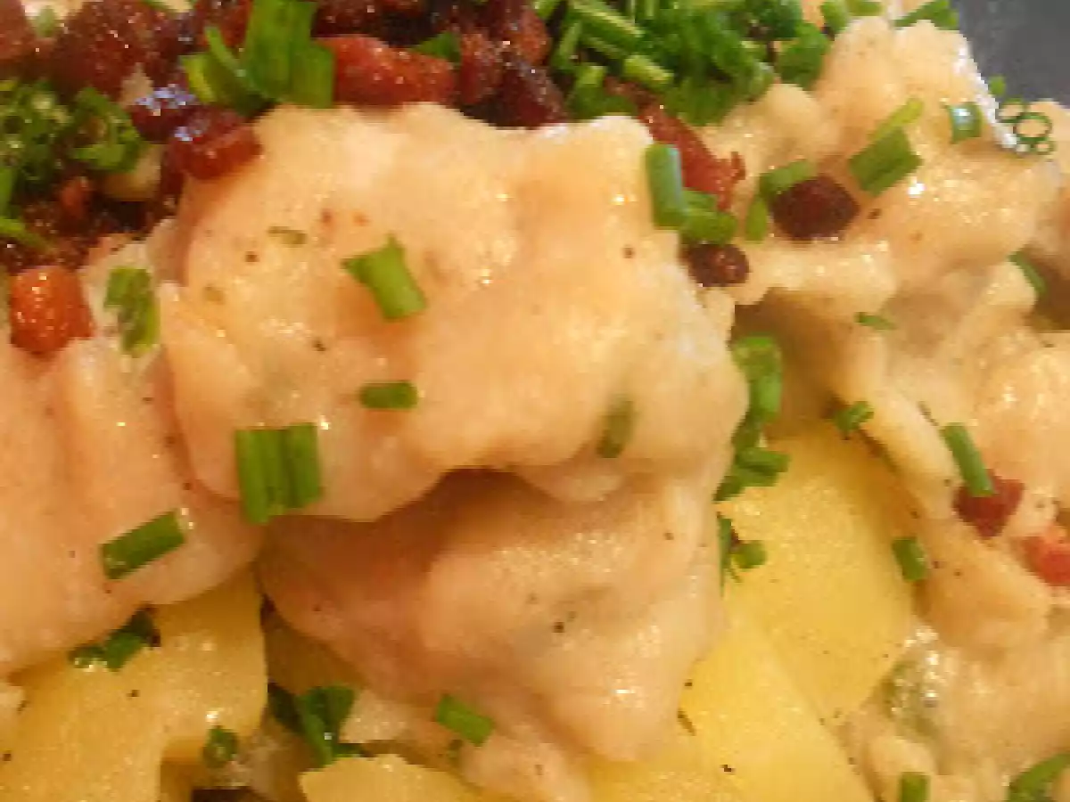 Luxemburger Kräuter ~ Kniddelen mat Gréiwen & Grompere