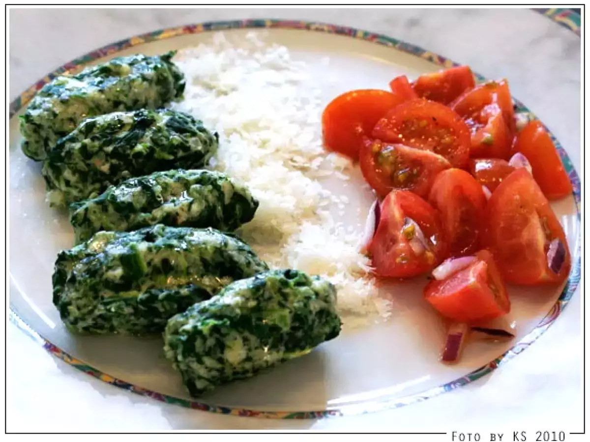 Malfatti oder Spinat-Ricotta-Nocken