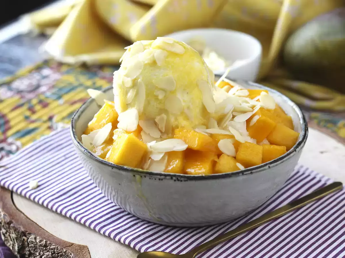 Mango-Bingsu, die köstliche koreanische Nachspeise mit Mango, die weltweit ein Hit ist - foto 4