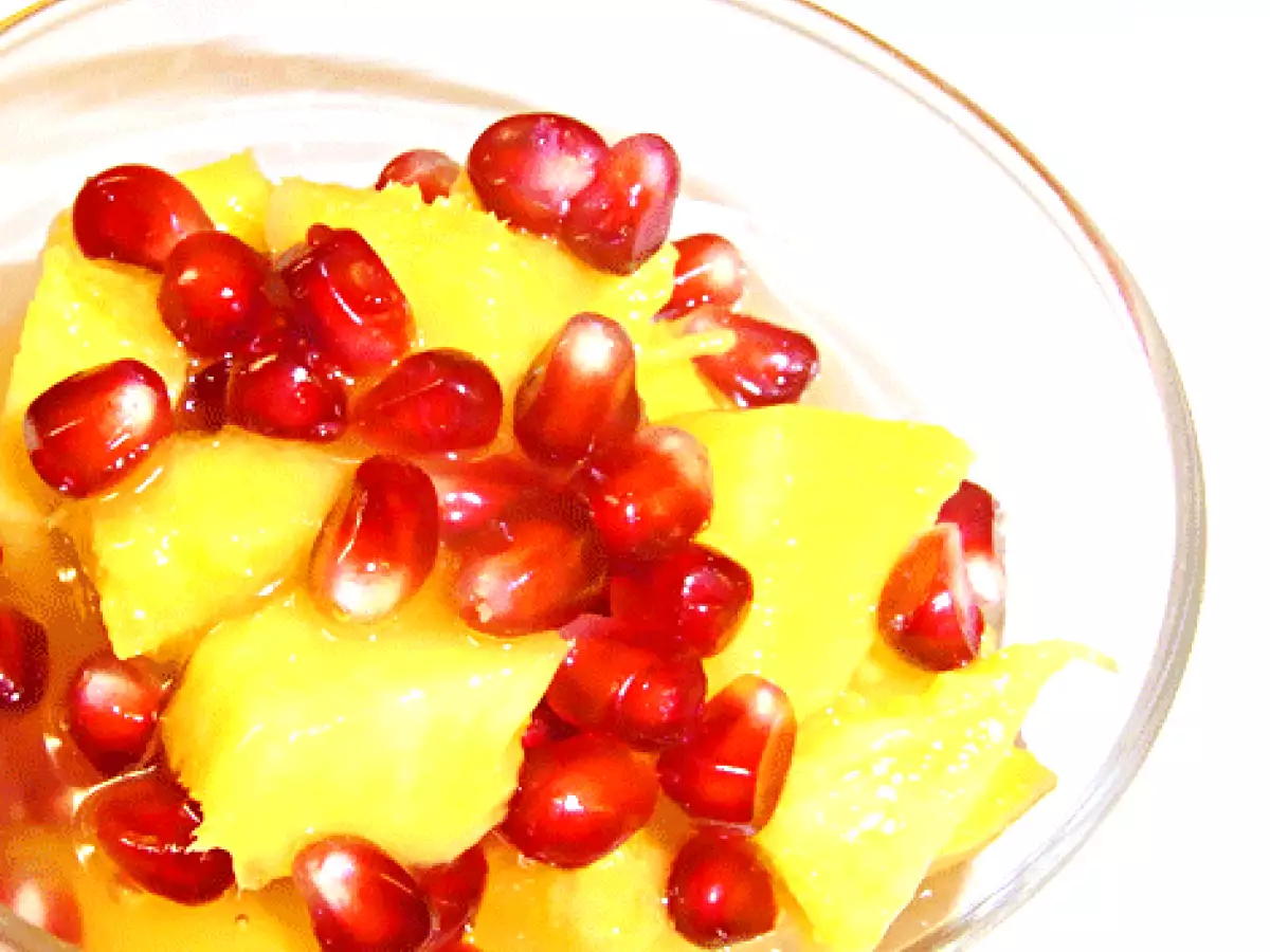 Mango-Granatapfel Fruchtsalat