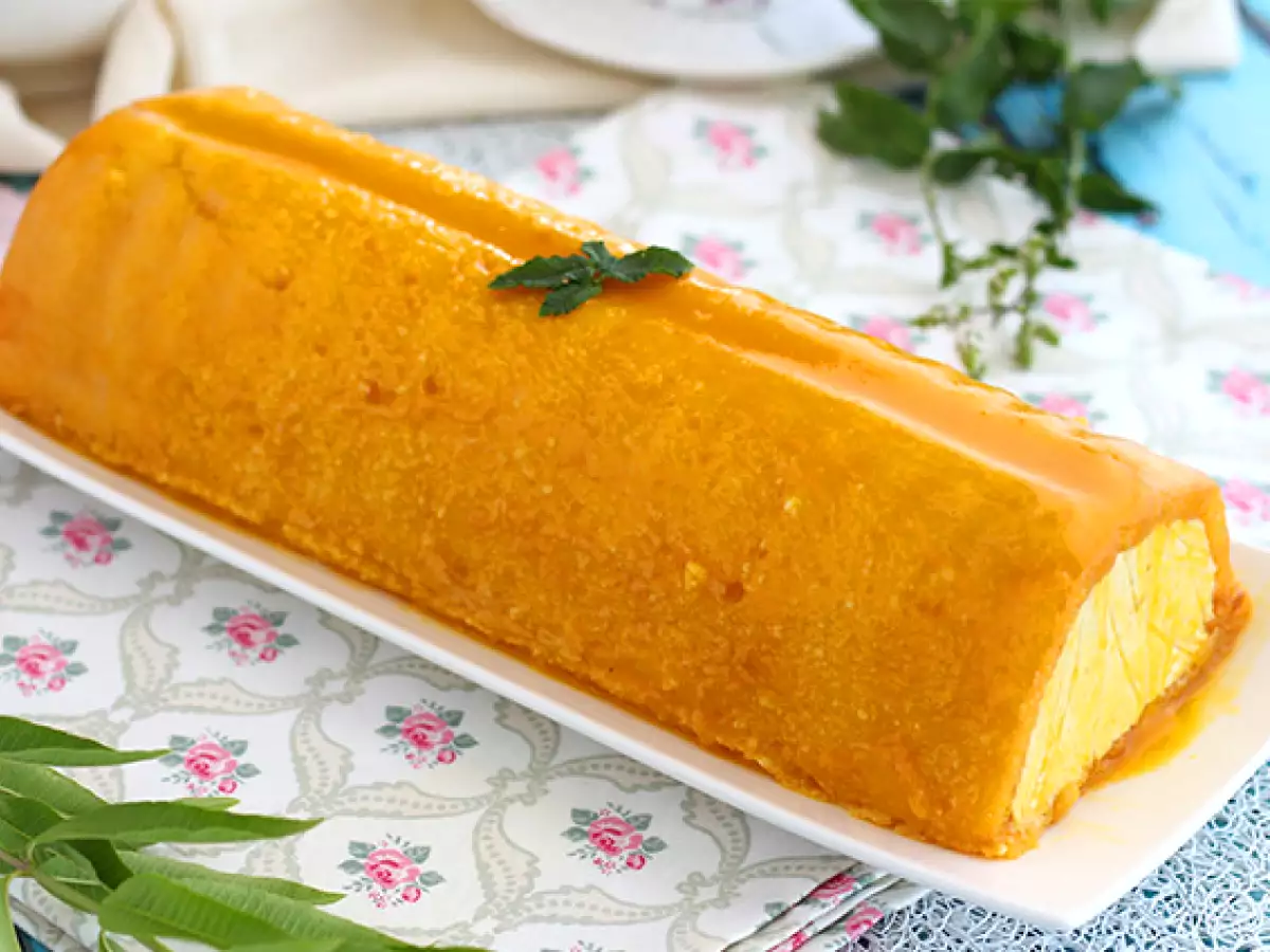 Mango-Himbeer-Weihnachtsrolle - foto 4