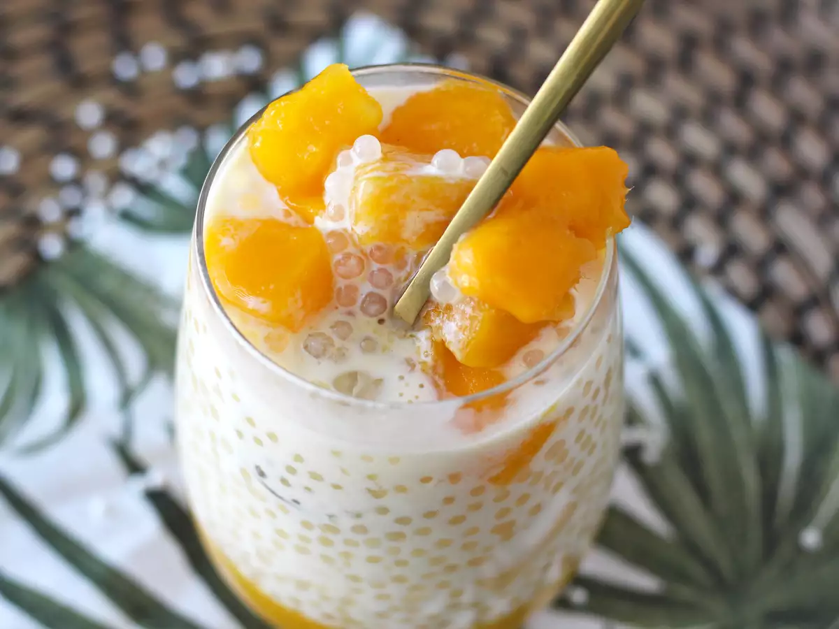 Mango-Sago: Asiatisches Dessert mit Tapioka und Mango - foto 2