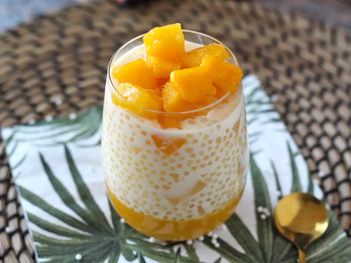 Mango-Sago: Asiatisches Dessert mit Tapioka und Mango - foto 4