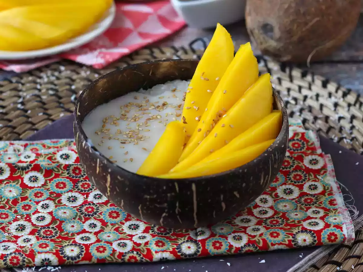 Mango sticky rice, das super wärmende thailändische Dessert - foto 4