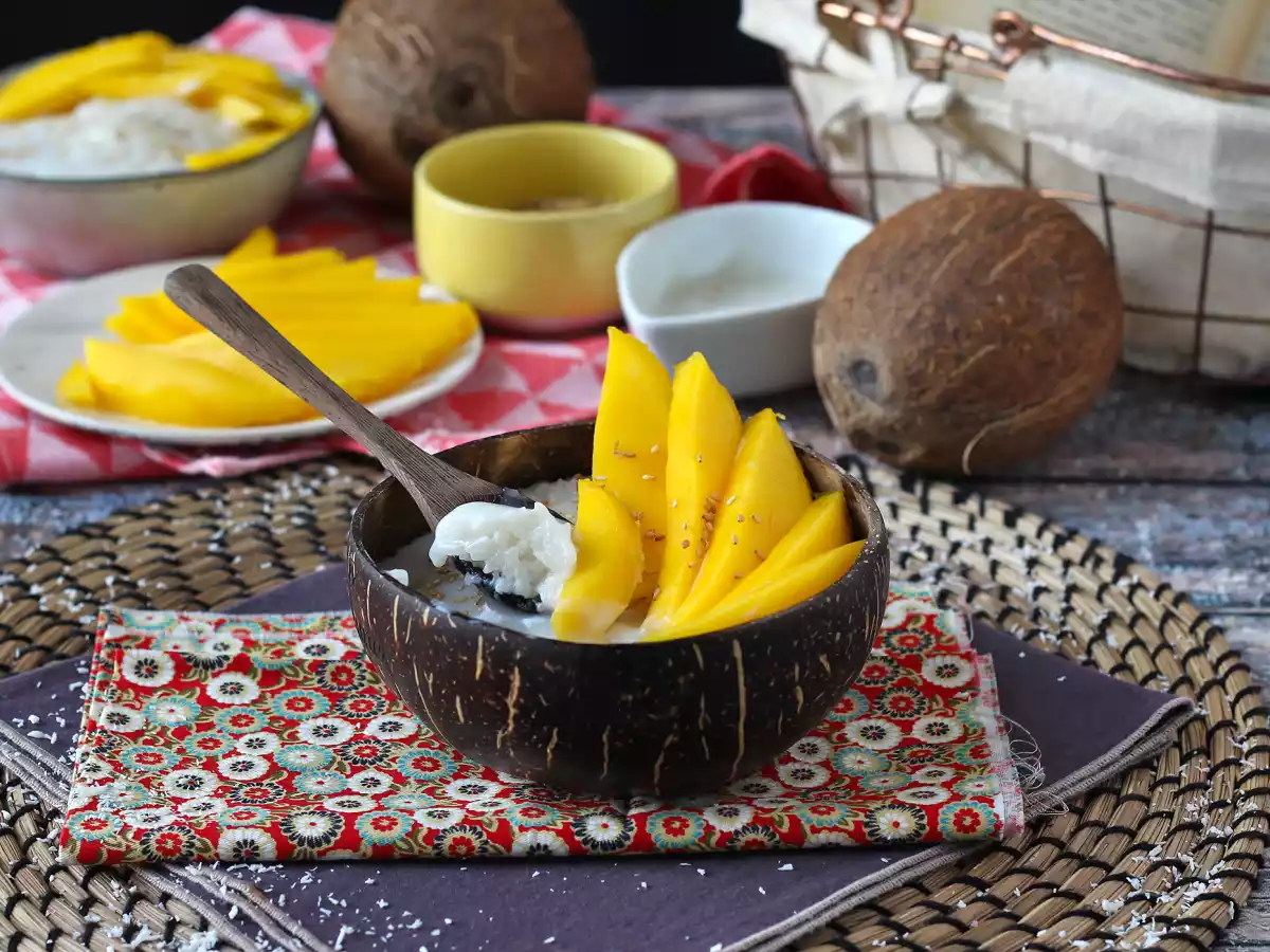 Mango sticky rice, das super wärmende thailändische Dessert - foto 5