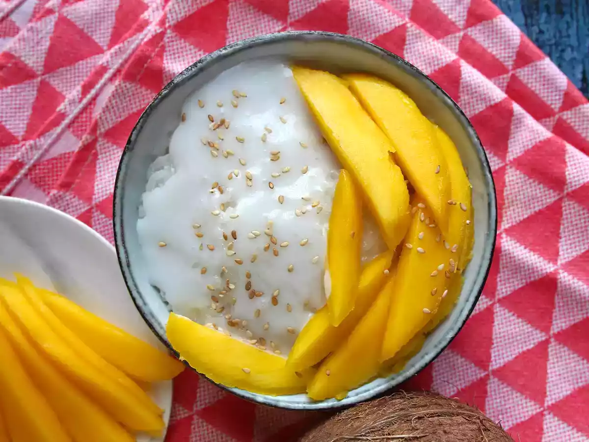 Mango sticky rice, das super wärmende thailändische Dessert - foto 6