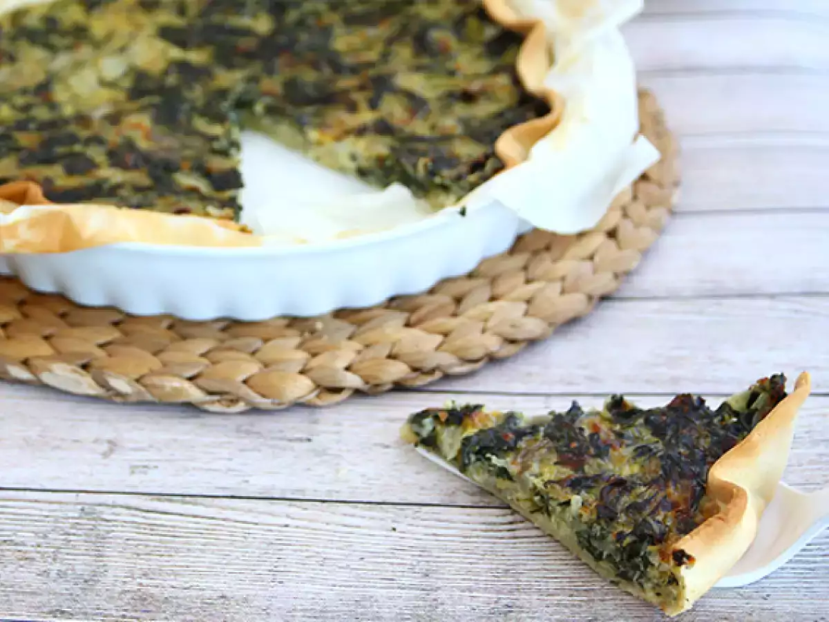 Mangold-Tarte mit geriebenem Käse - foto 2