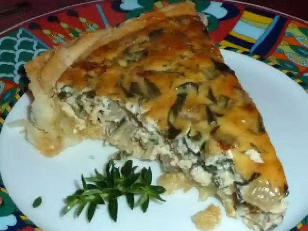 Mangold-Ziegenfrischkäse-Quiche