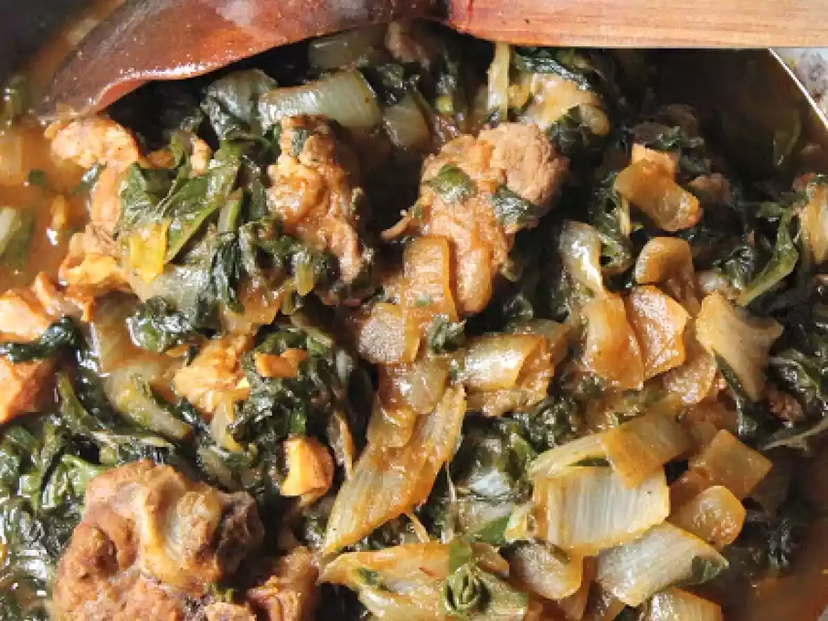 Mangoldeintopf mit Lammfleisch / Kuzu Etli Pazı Yemeği