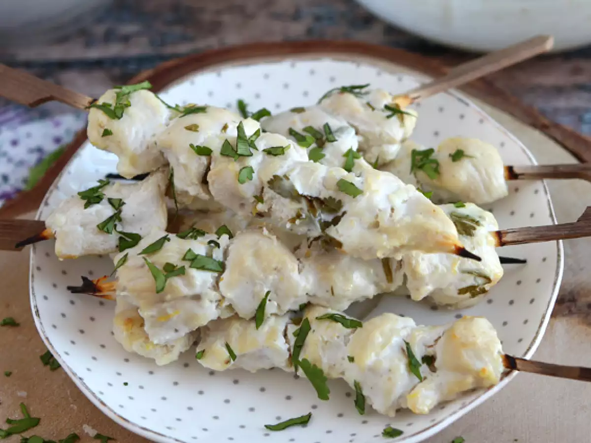 Marinierte Hähnchenspieße mit Joghurt-Zitronen-Marinade - foto 3