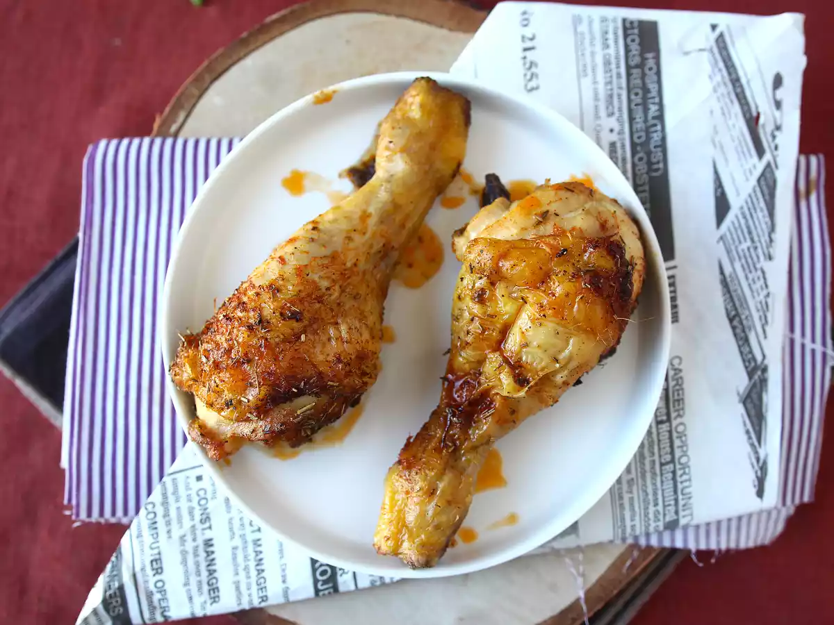 Marinierte Hühnerkeulen aus dem Ofen - superschnell zubereitet! - foto 4