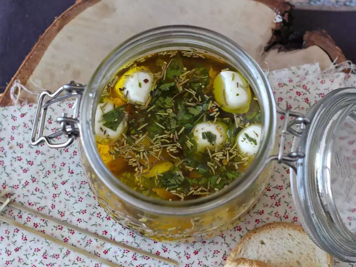 Marinierte Mozzarella-Kugeln, als Aperitif oder im Salat! - foto 5