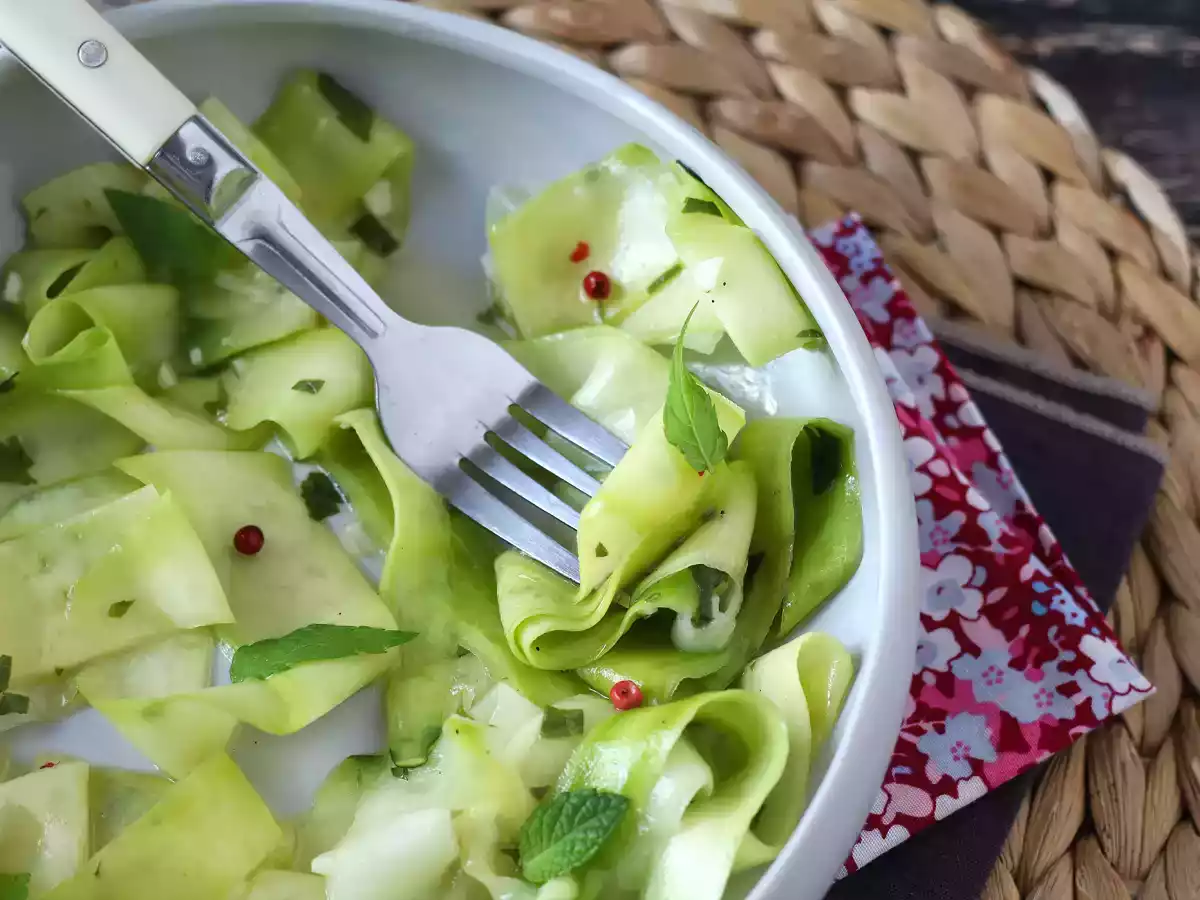 Marinierte Zucchini, das perfekte Gemüse-Carpaccio für den Sommer! - foto 2