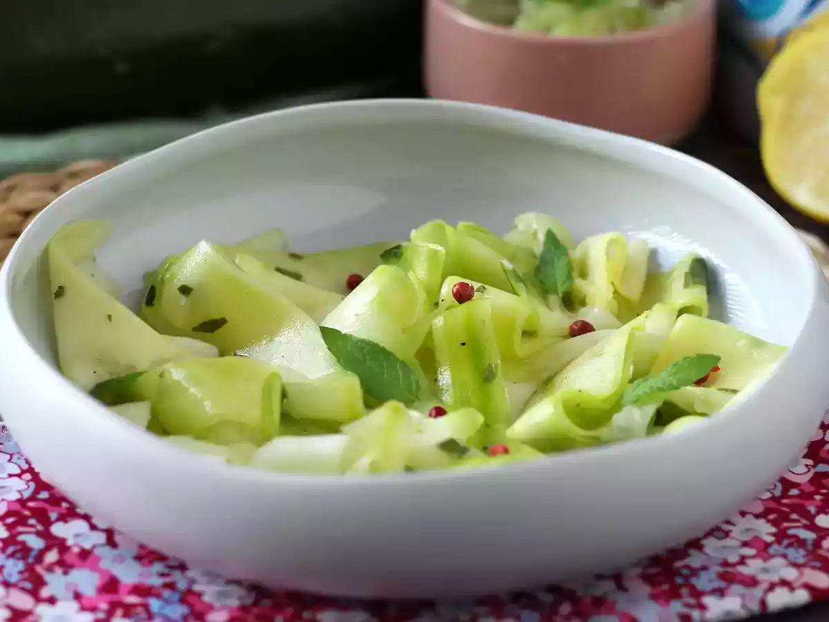 Marinierte Zucchini, das perfekte Gemüse-Carpaccio für den Sommer! - foto 3
